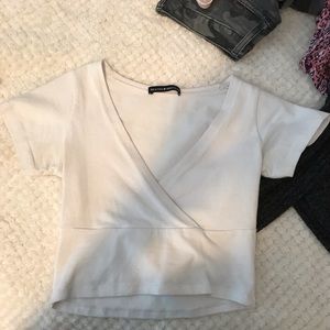 White brandy Melville crop top